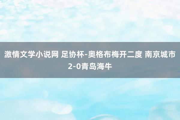 激情文学小说网 足协杯-奥格布梅开二度 南京城市2-0青岛海牛