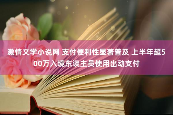 激情文学小说网 支付便利性显著普及 上半年超500万入境东谈主员使用出动支付