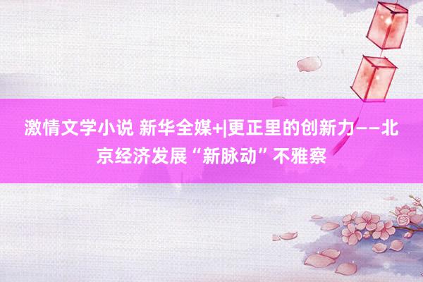 激情文学小说 新华全媒+|更正里的创新力——北京经济发展“新脉动”不雅察