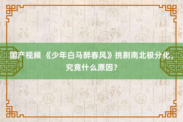 国产视频 《少年白马醉春风》挑剔南北极分化，究竟什么原因？