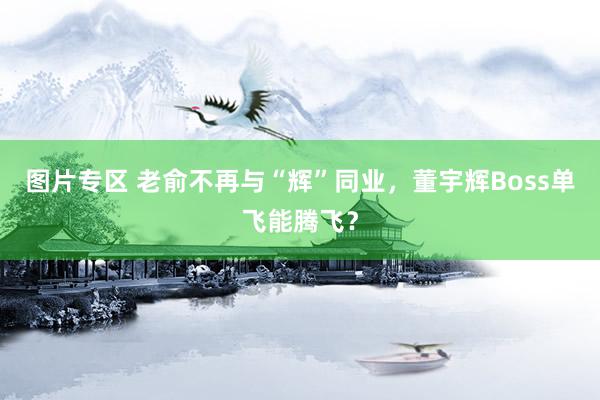 图片专区 老俞不再与“辉”同业，董宇辉Boss单飞能腾飞？