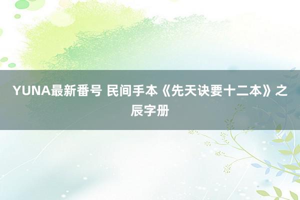 YUNA最新番号 民间手本《先天诀要十二本》之辰字册