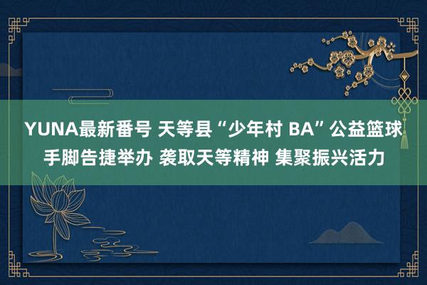 YUNA最新番号 天等县“少年村 BA”公益篮球手脚告捷举办 袭取天等精神 集聚振兴活力