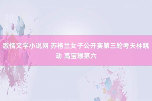 激情文学小说网 苏格兰女子公开赛第三轮考夫林跳动 高宝璟第六